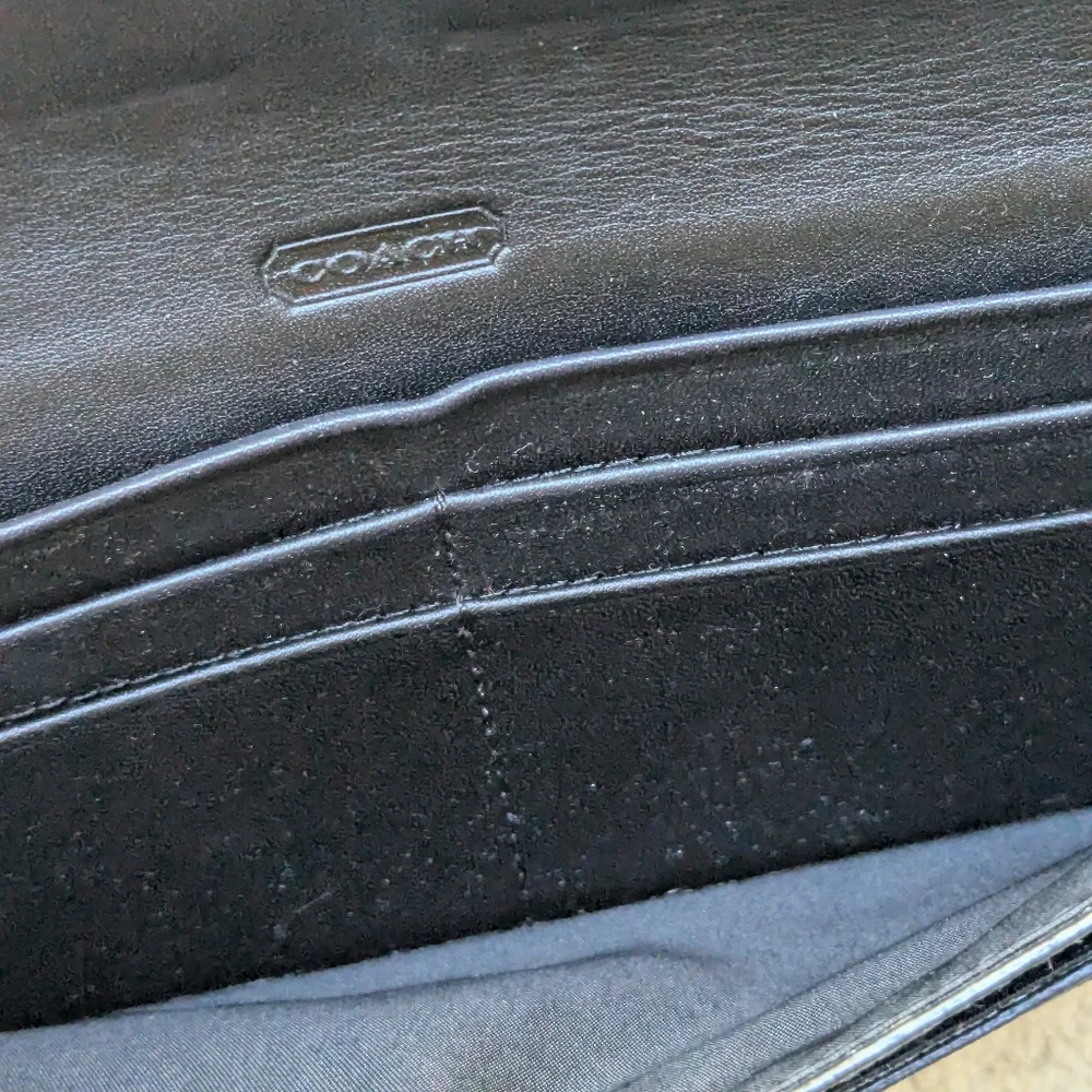 Coach Black Leather Wallet